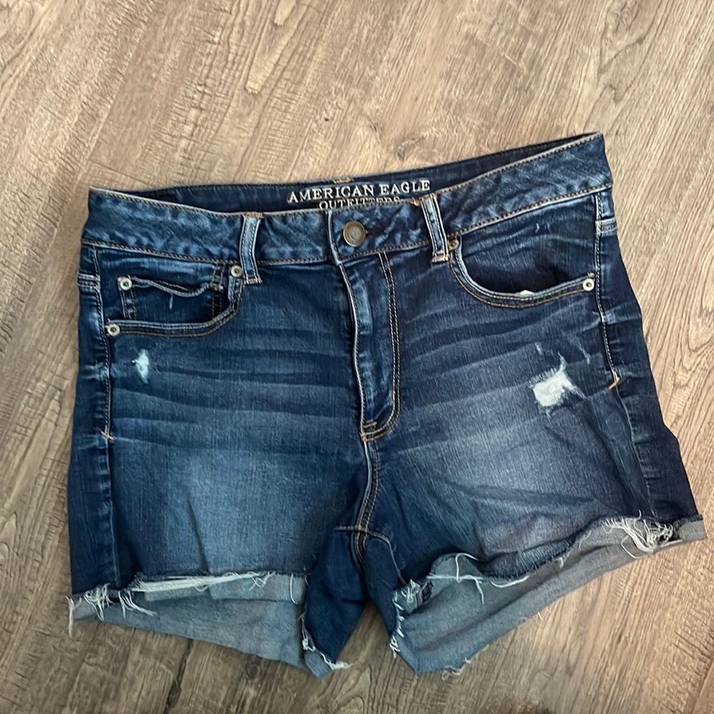 AE super stretch denim shorts